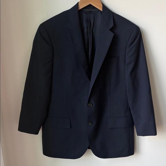 J. Crew Ludlow 100% Wool Loro Piana in Navy Lined Flap Pockets Wedding Size 40S